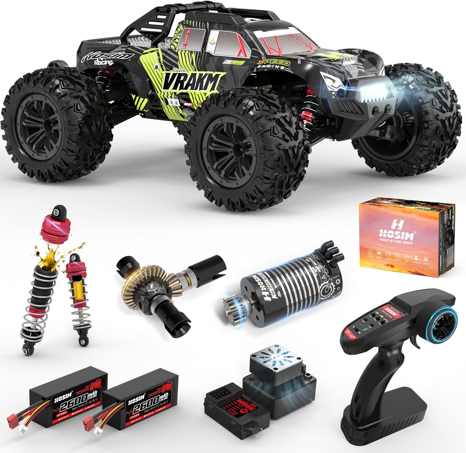 Rc Hobby Grade Truck - Auto RC Brushless per Adulti, Scala