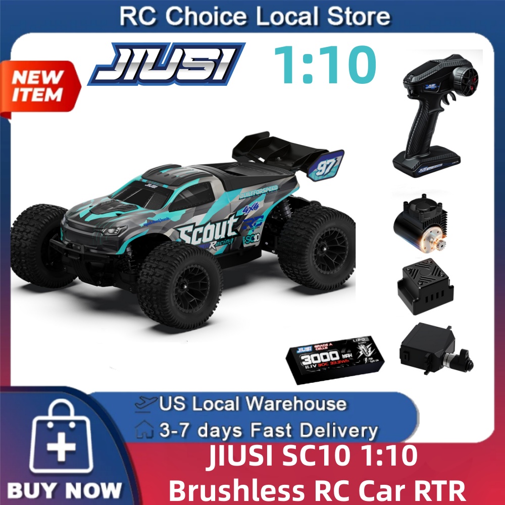 Rc Hobby Grade Truck - JIUSI SC10 1/10 Auto RC Brushless