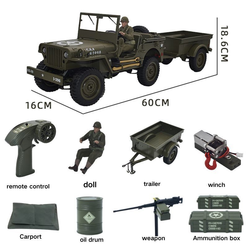 JJRC C8815 Auto RC 1941 JEEP W - Rc Hobby Grade Truck recensione e prezzo